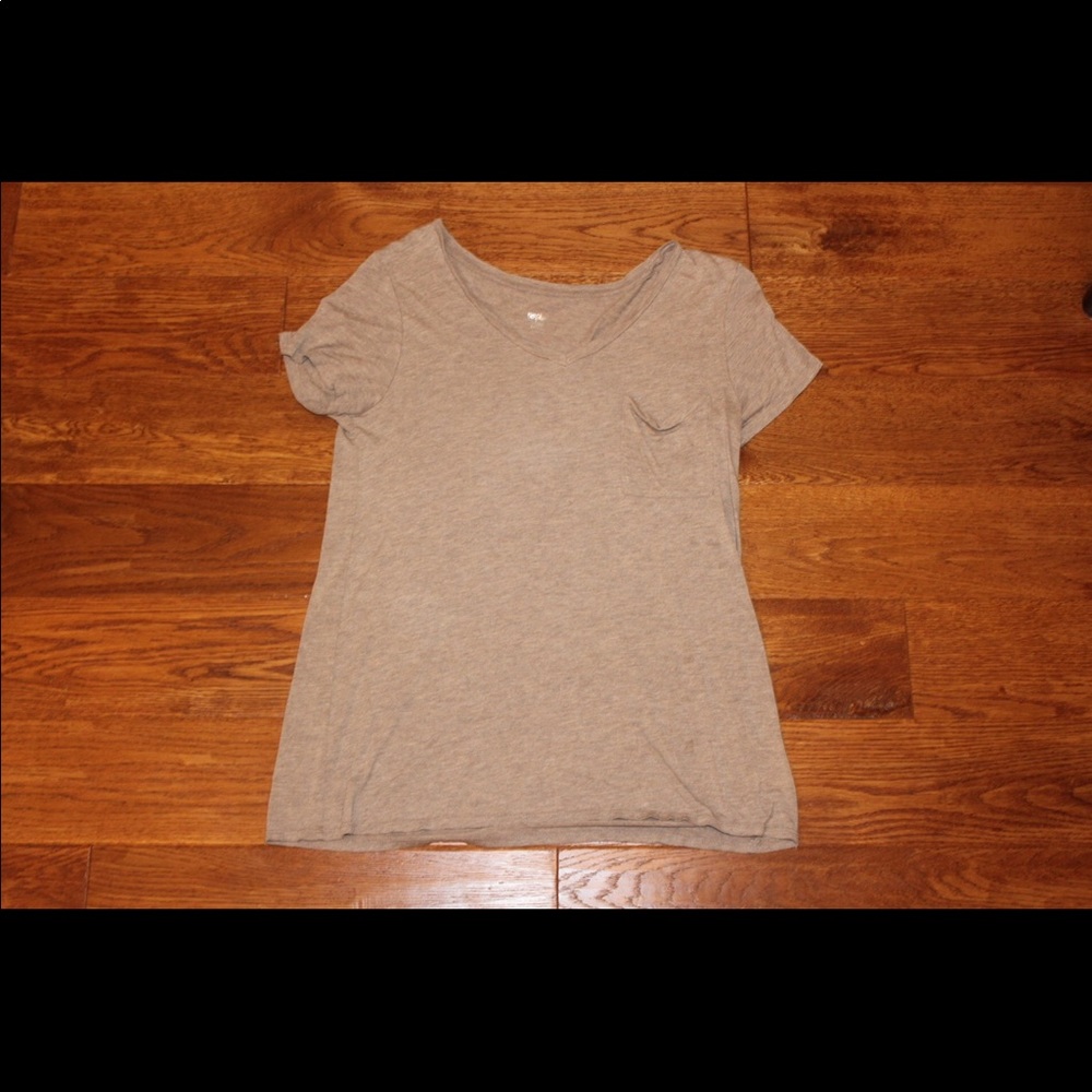 Mossimo Tan V-neck Tee